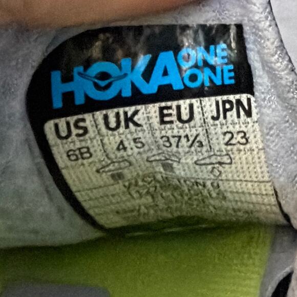 Hoka One One Clifton 9 Shoes Womens Size 6 B Blue Athletic Running Sneakers - Picture 3 of 9